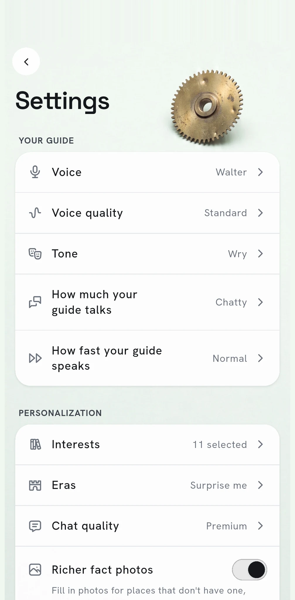 Alleytale settings: voice, tone and interests