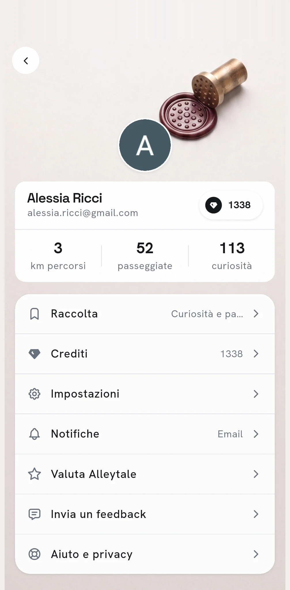 The Alleytale profile: walks, saved facts and credits